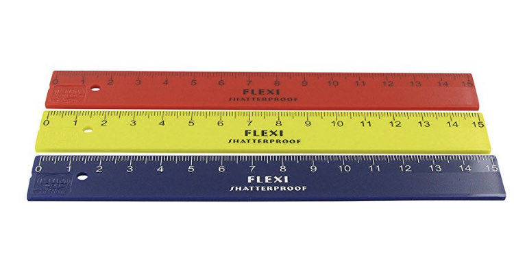 Picture of KR140 KUM LEFTY 30CM RULER SHATTERPROOF